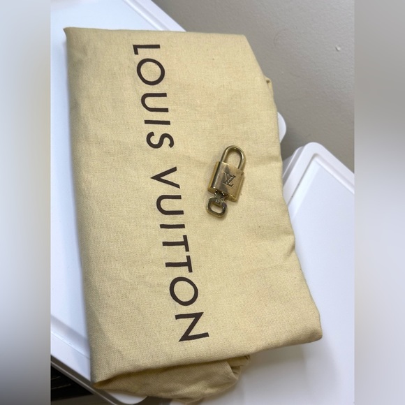 LOUIS VUITTON HANDBAG SPEEDY 25 WHITE DAMIER AZUR 🌟 AUTHENTIC 🌟 - Picture 8 of 16